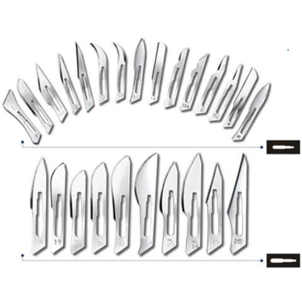 Ribbel Bistüri Ucu Karbon Çelik NO:15