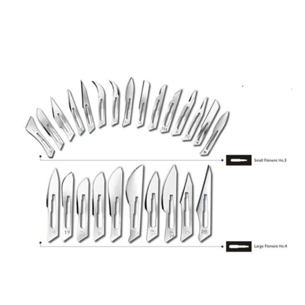 Ribbel Bistüri Ucu Karbon Çelik NO:20
