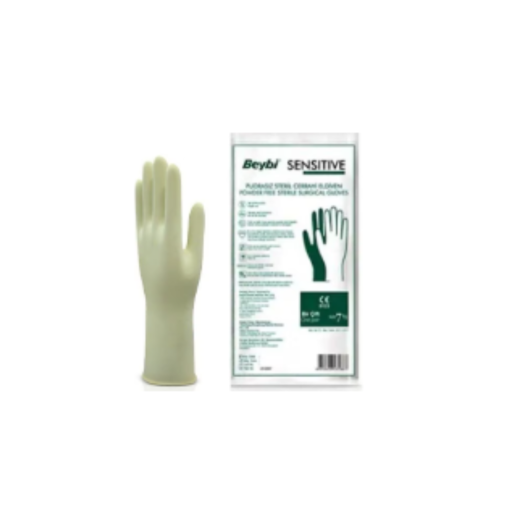 Beybi Pudralı Steril Eldiven Sensitive 7 1/2