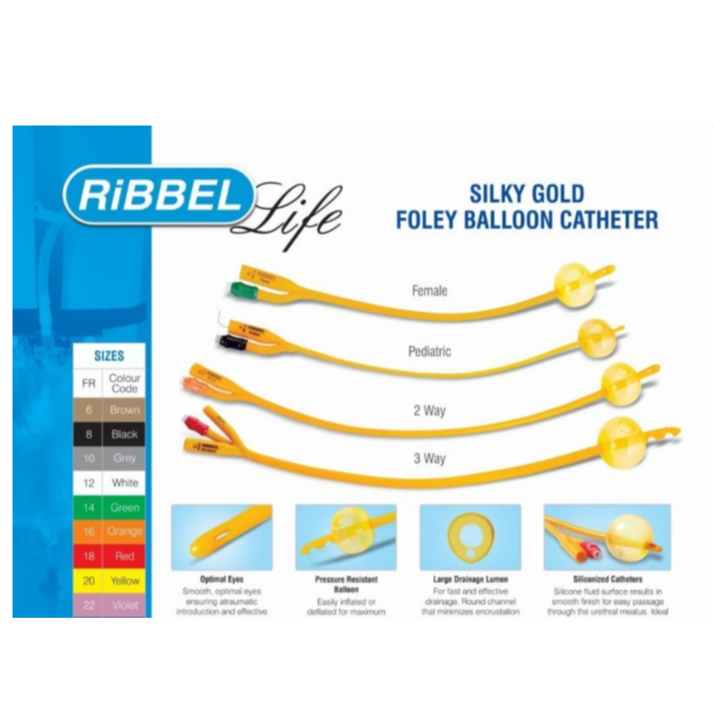 Ribbel Foley  Silikon Sonda İki Yollu NO:16